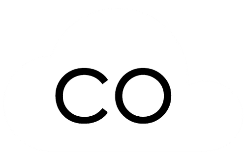 en sky, CO/karbonmonoksid, kjent som no flame 